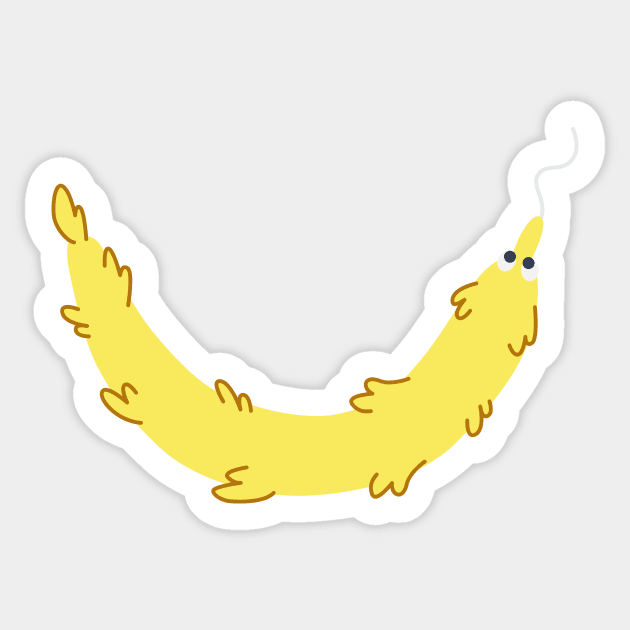 Worm Smile (Yellow) Sticker by Bloo_the_Fluff